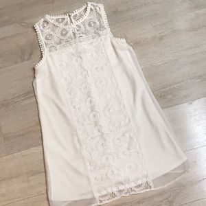 White a shape 60s lace mini dress